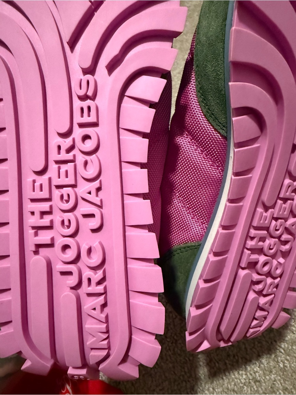Marc Jacobs Pink, Green & Yellow Women's Sneakers - Picture 4 of 5